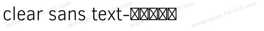 clear sans text字体转换